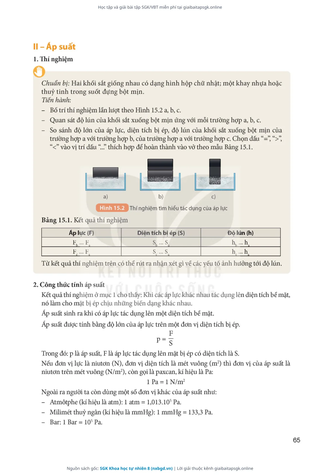 Trang 66 sách giáo khoa SGK Khoa học tự nhiên 8 thu nhỏ