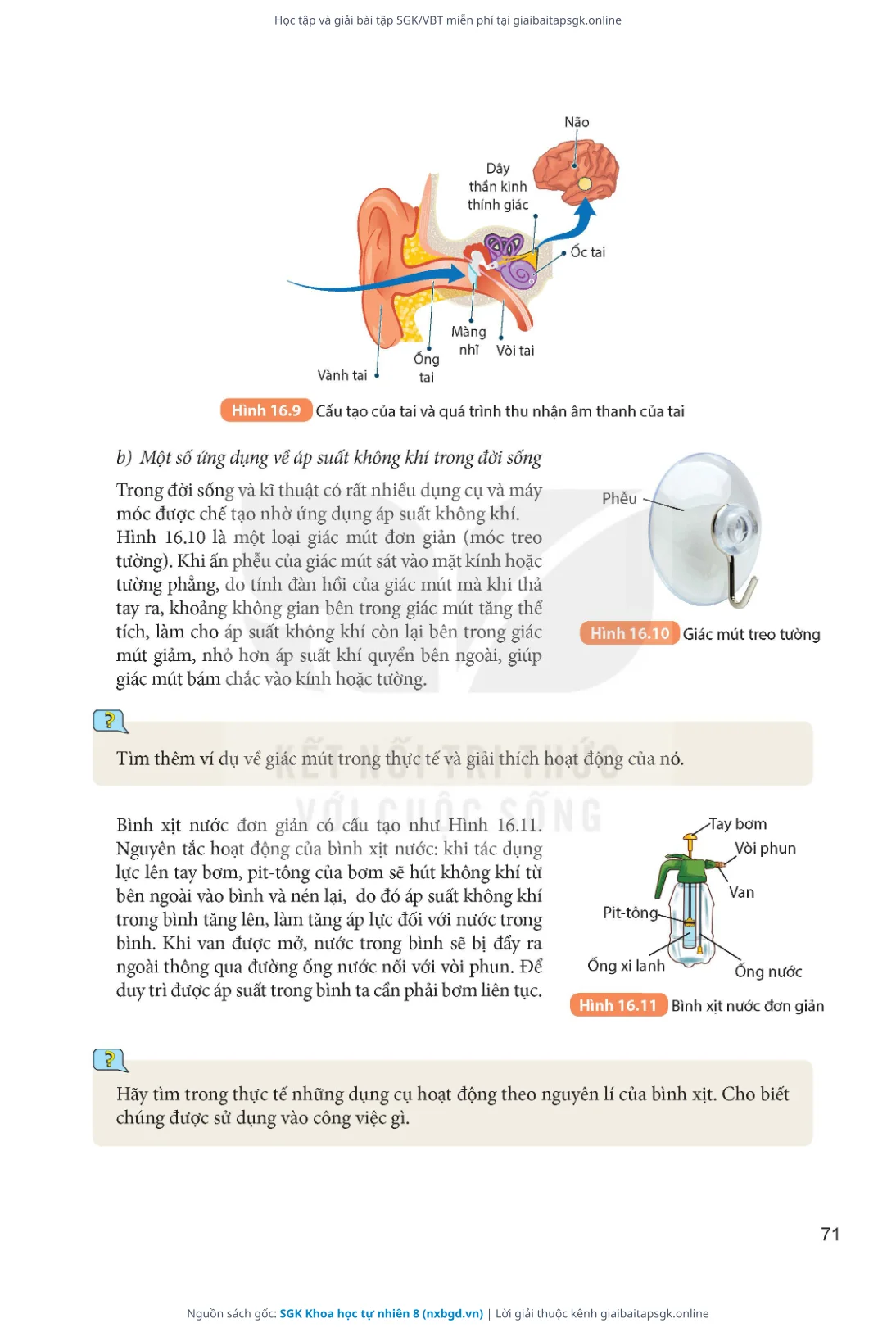 Trang 72 sách giáo khoa SGK Khoa học tự nhiên 8 thu nhỏ