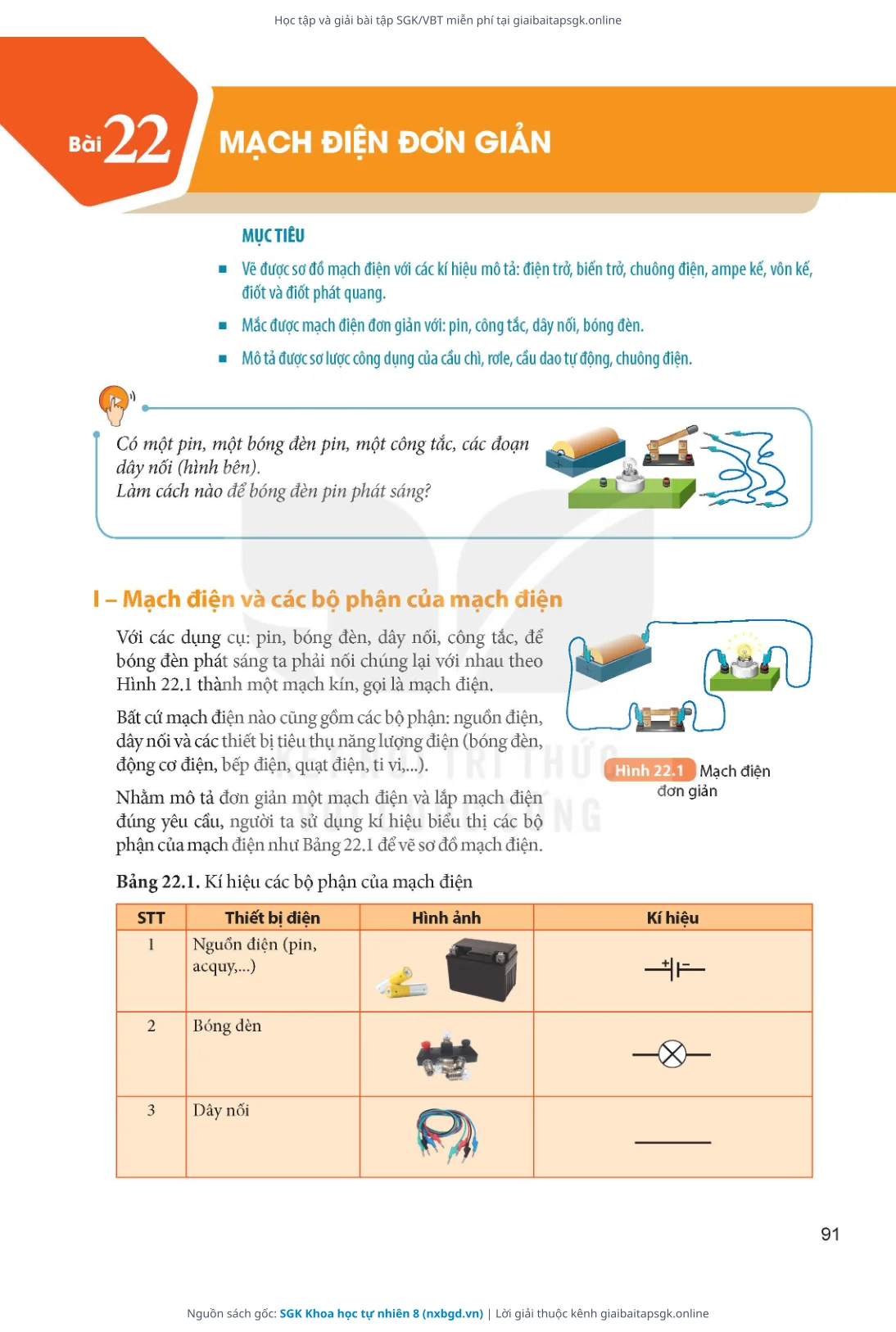 Trang 92 sách giáo khoa SGK Khoa học tự nhiên 8 thu nhỏ