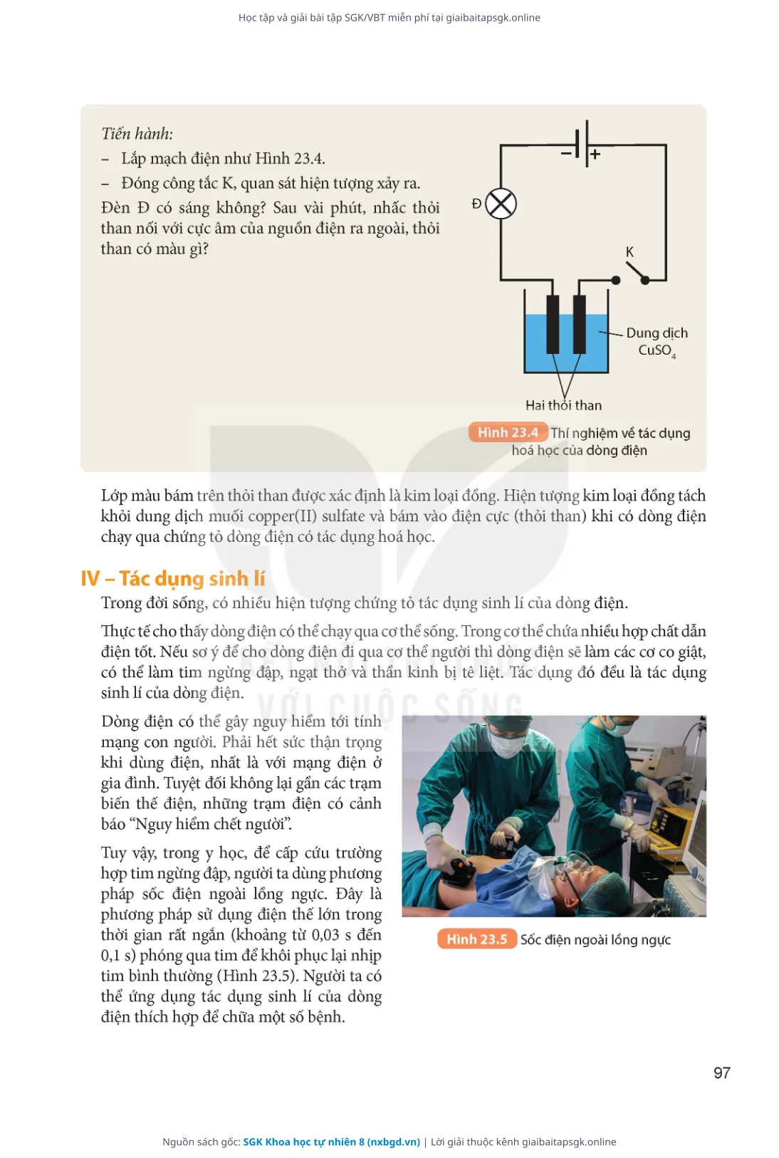 Trang 98 sách giáo khoa SGK Khoa học tự nhiên 8 thu nhỏ