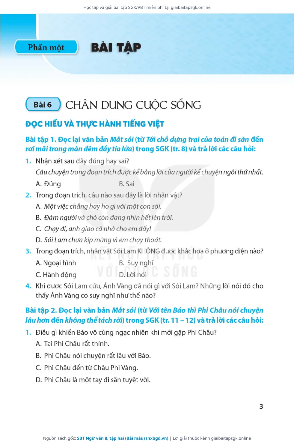 Trang 4 sách giáo khoa SBT Ngữ văn 8, tập hai (Bài mẫu) thu nhỏ