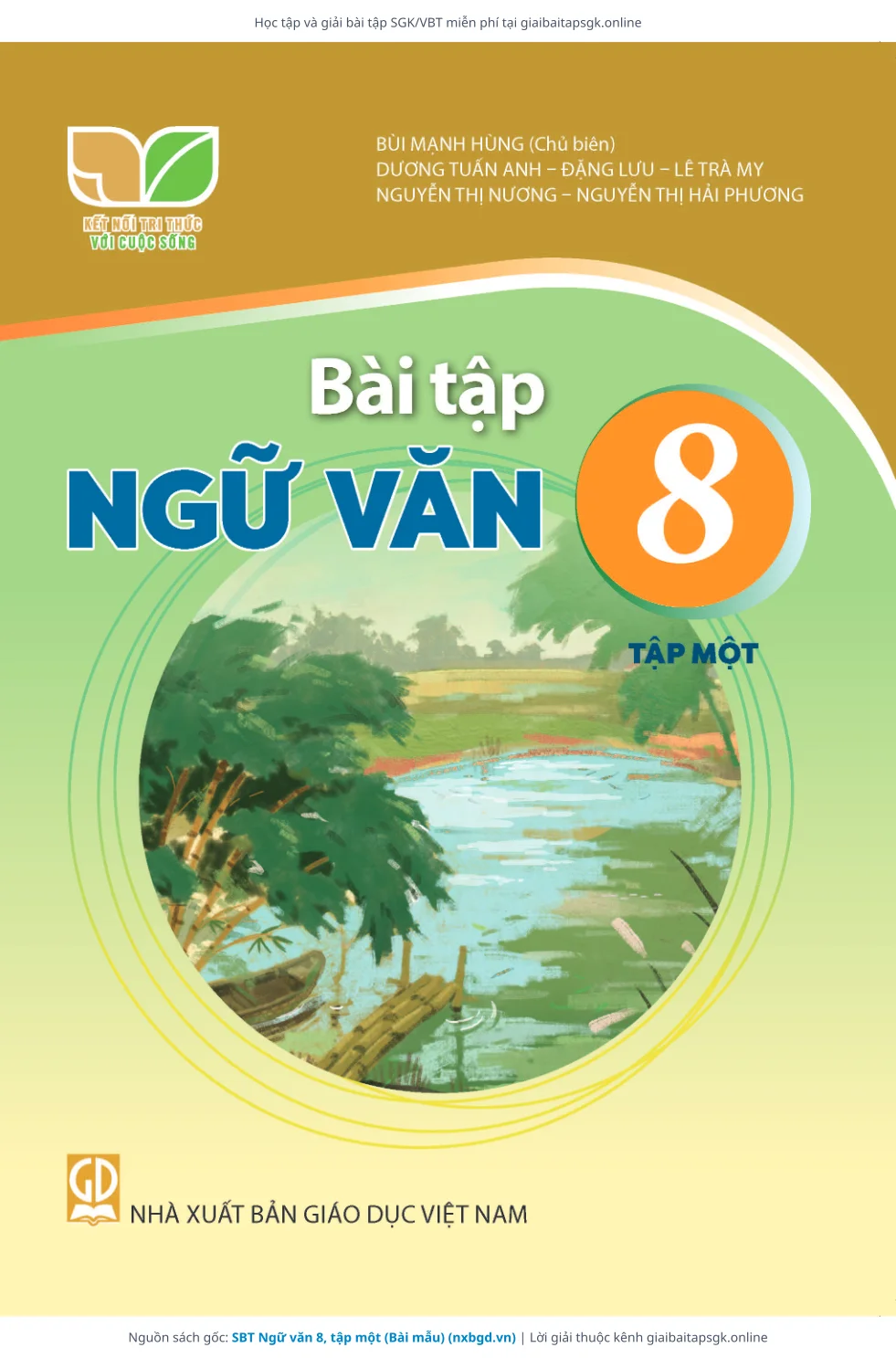 Trang 1 sách giáo khoa SBT Ngữ văn 8, tập một (Bài mẫu) bản chuẩn
