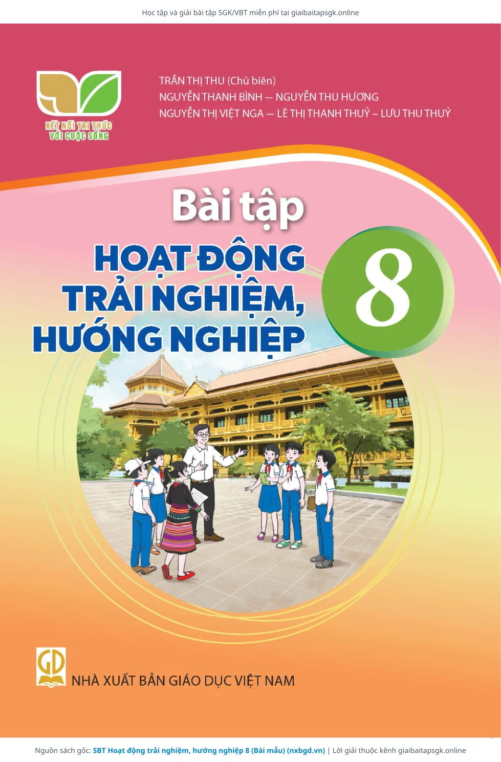 Trang 1 sách giáo khoa SBT Hoạt động trải nghiệm, hướng nghiệp 8 (Bài mẫu) bản chuẩn