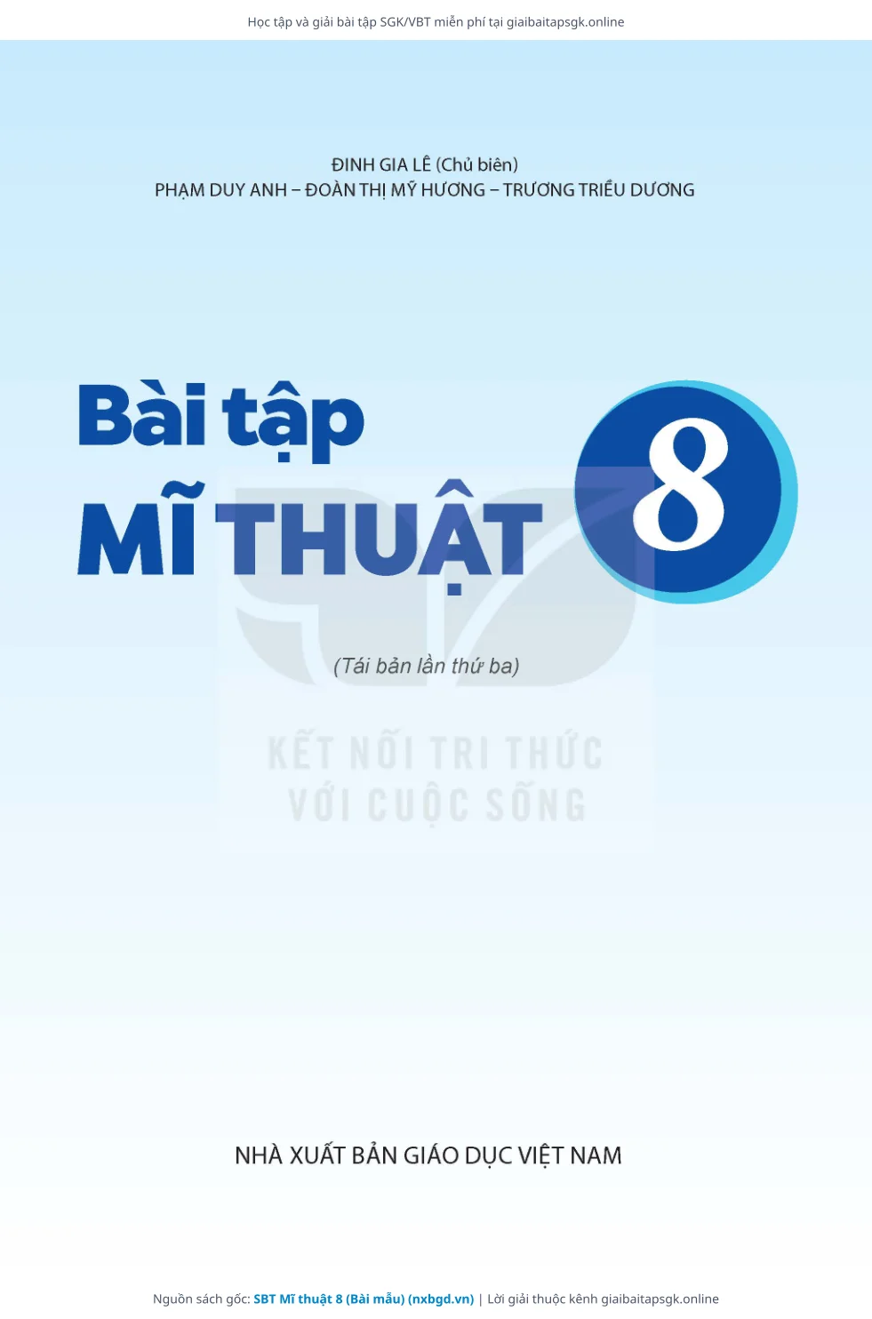 Trang 2 sách giáo khoa SBT Mĩ thuật 8 (Bài mẫu) thu nhỏ