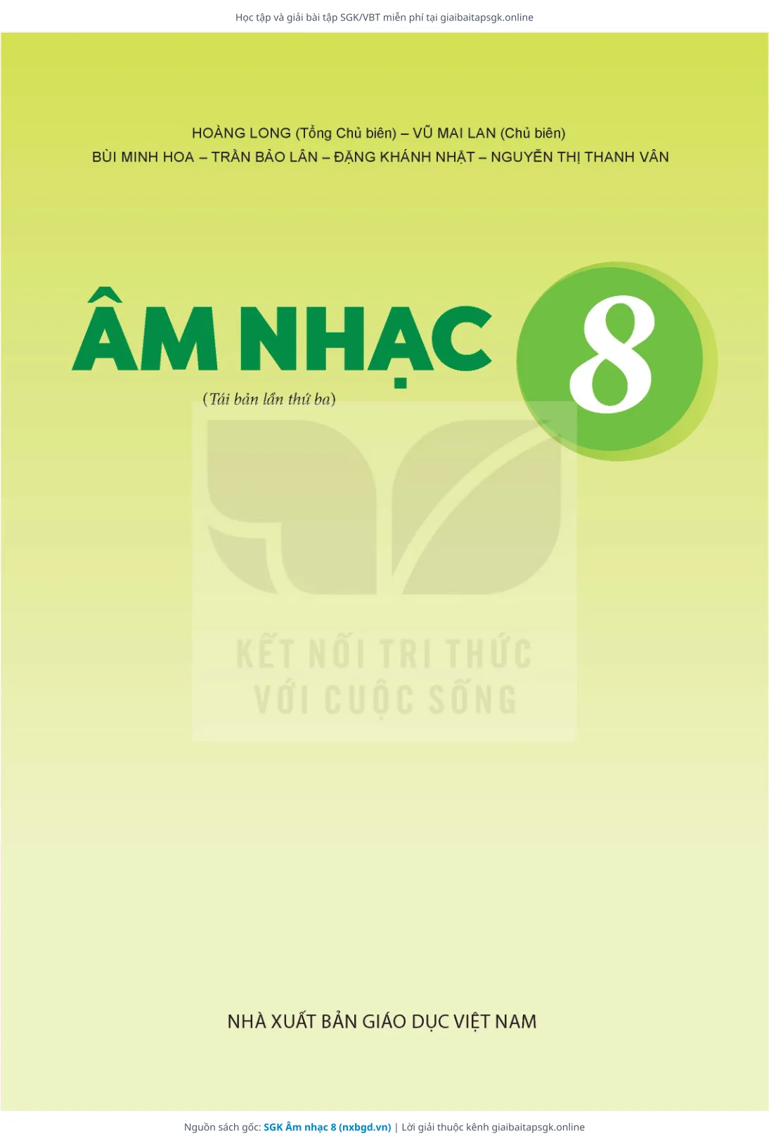 Trang 2 sách giáo khoa SGK Âm nhạc 8 thu nhỏ