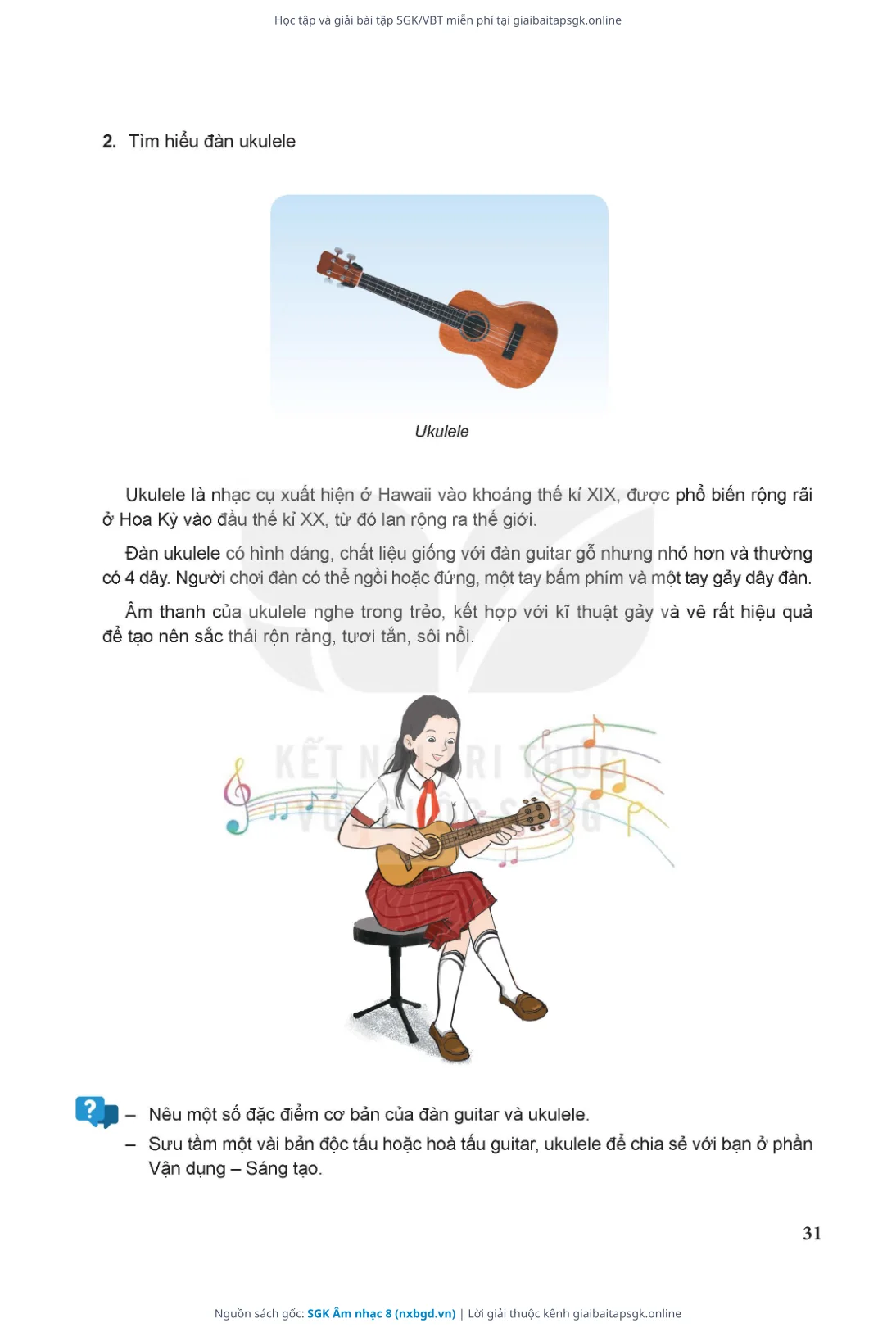 Trang 32 sách giáo khoa SGK Âm nhạc 8 thu nhỏ