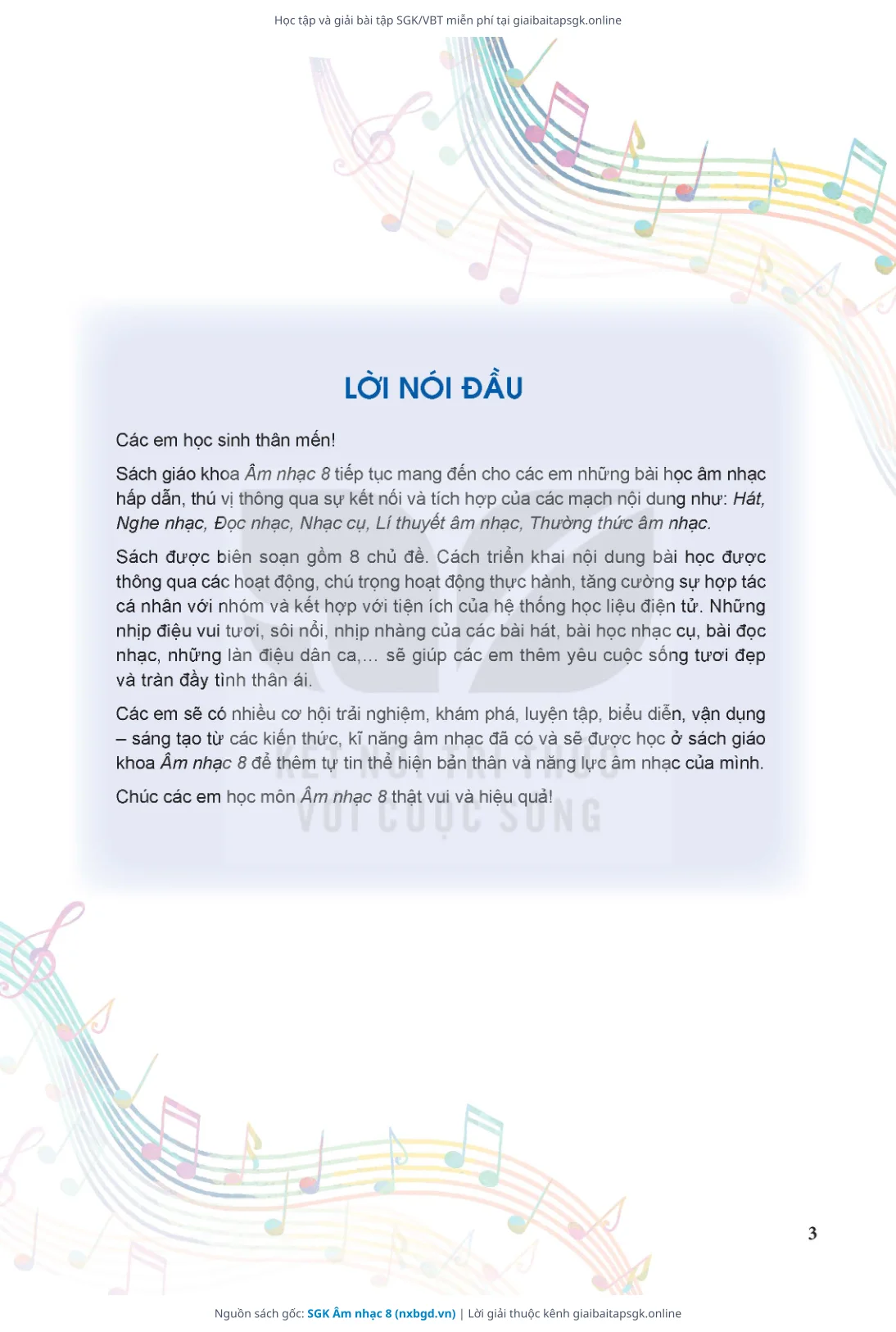 Trang 4 sách giáo khoa SGK Âm nhạc 8 thu nhỏ