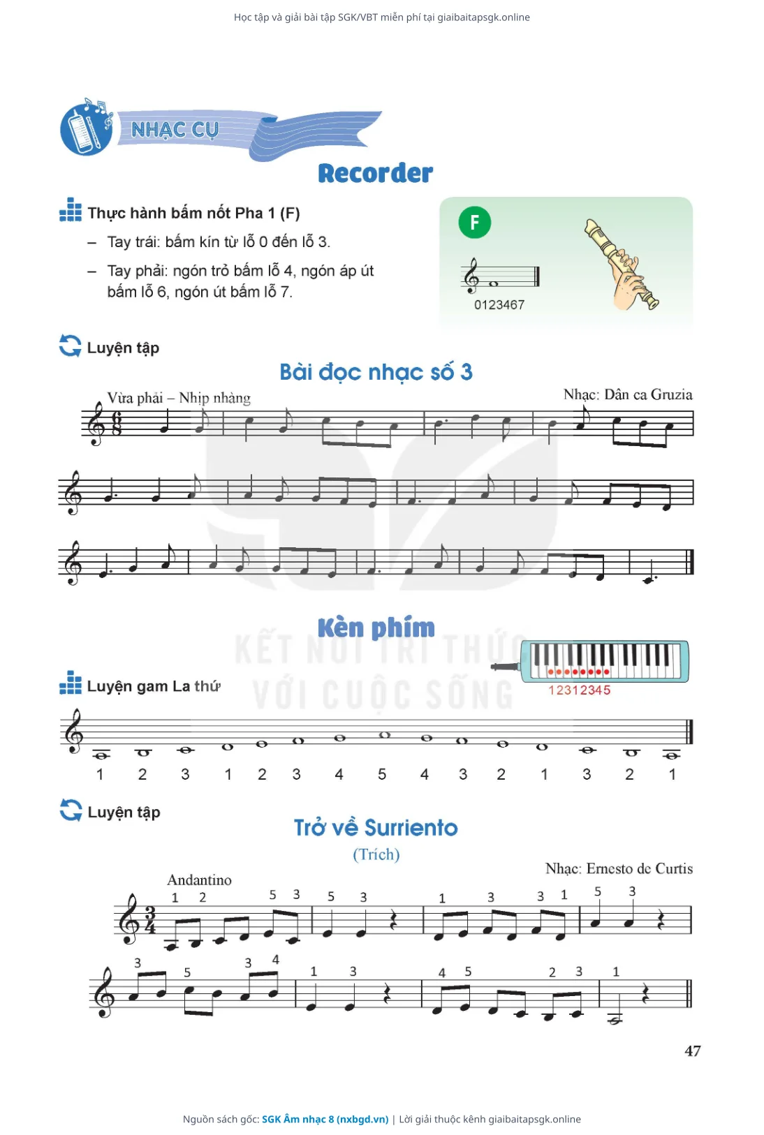 Trang 48 sách giáo khoa SGK Âm nhạc 8 thu nhỏ