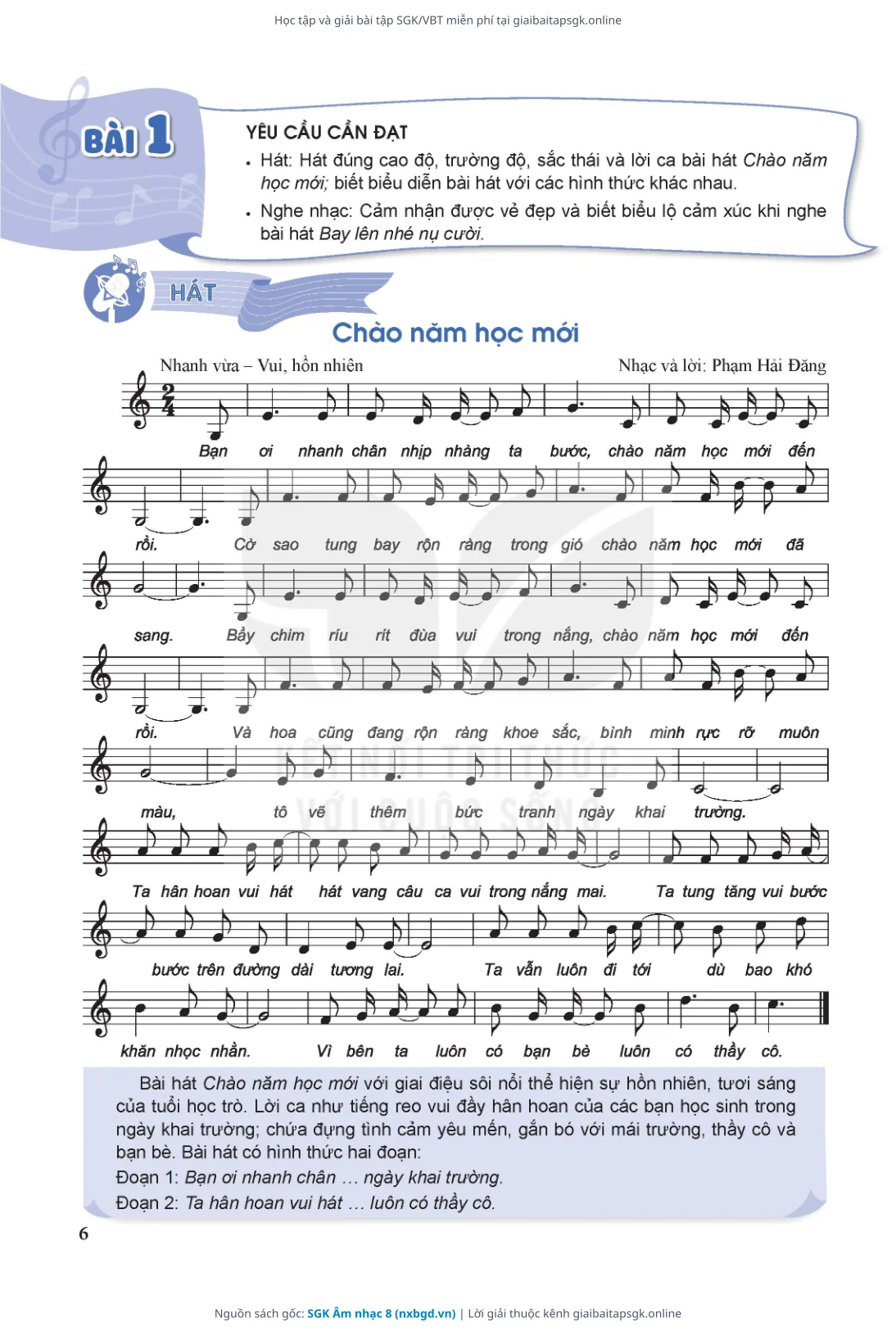 Trang 7 sách giáo khoa SGK Âm nhạc 8 thu nhỏ