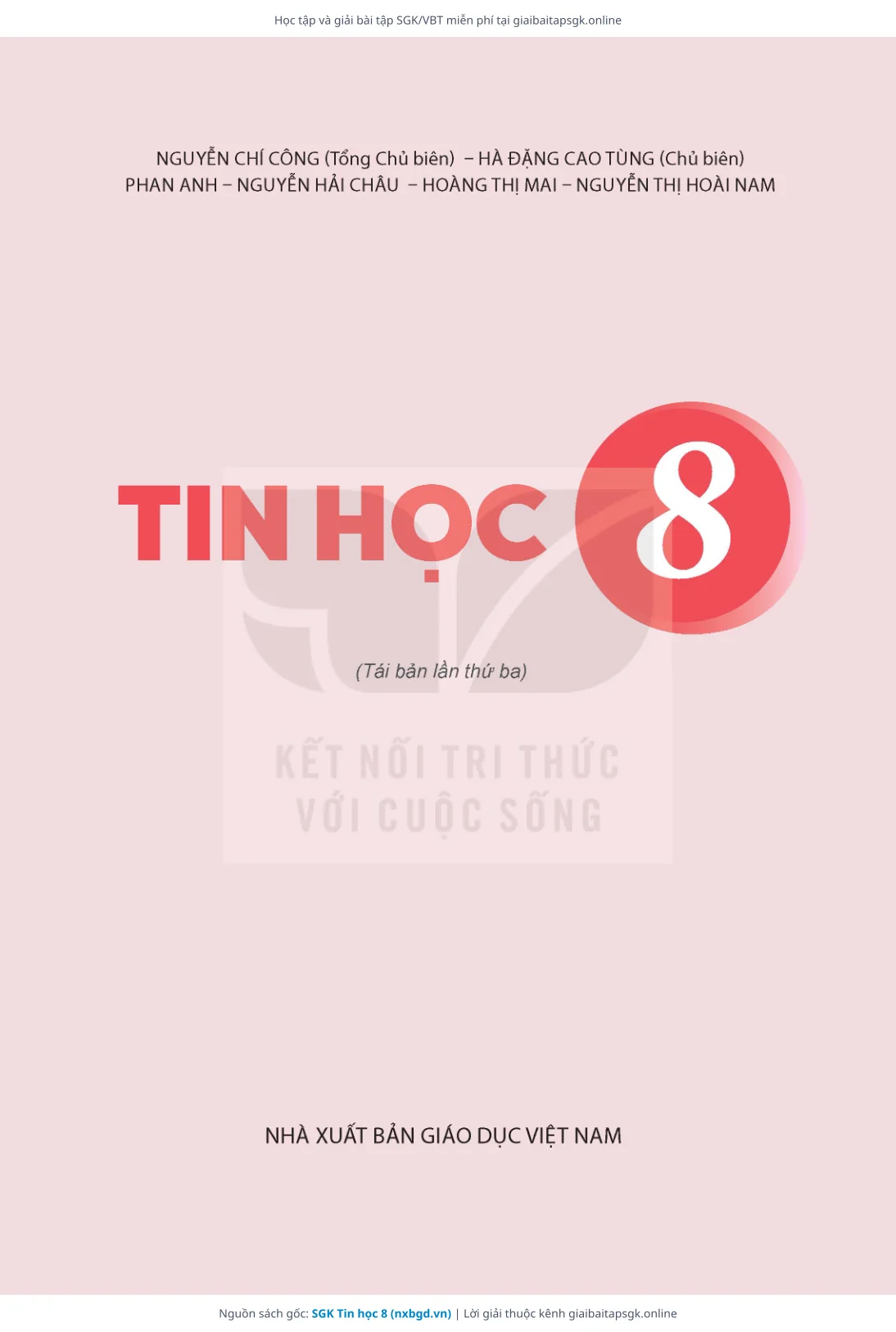 Trang 2 sách giáo khoa SGK Tin học 8 thu nhỏ