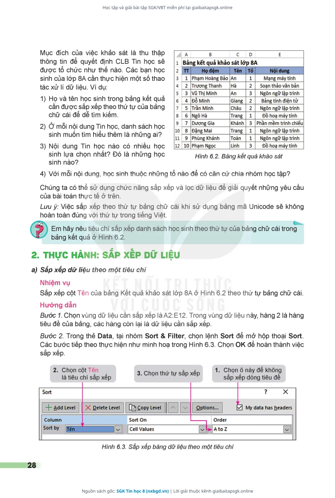Trang 29 sách giáo khoa SGK Tin học 8 thu nhỏ