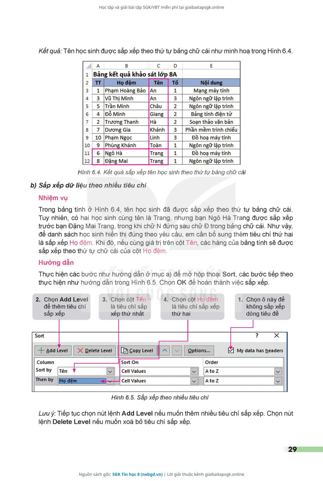Trang 30 sách giáo khoa SGK Tin học 8 thu nhỏ
