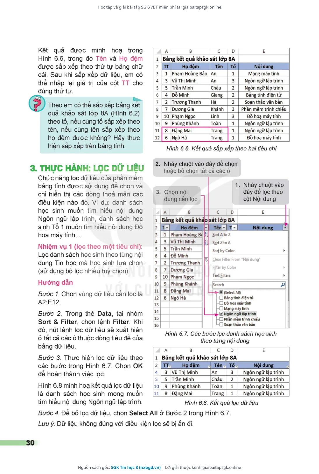 Trang 31 sách giáo khoa SGK Tin học 8 thu nhỏ