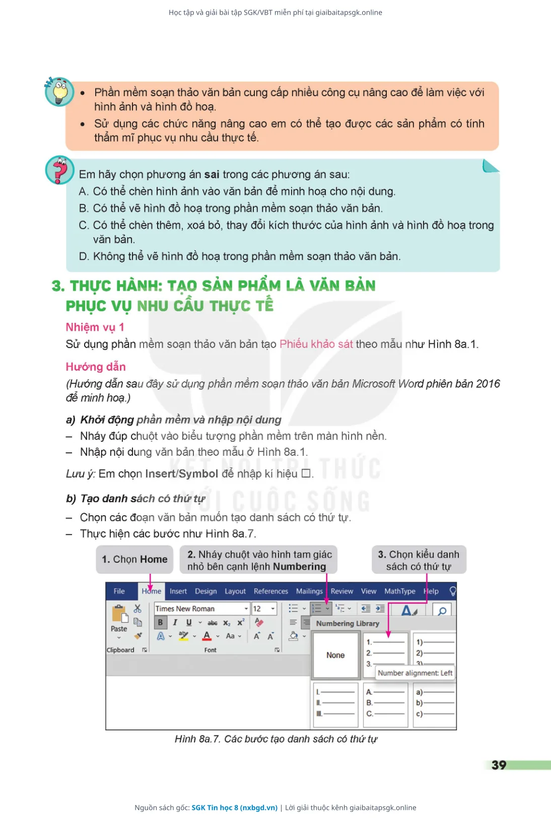 Trang 40 sách giáo khoa SGK Tin học 8 thu nhỏ