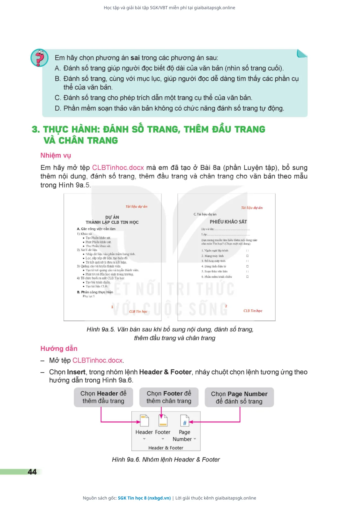 Trang 45 sách giáo khoa SGK Tin học 8 thu nhỏ