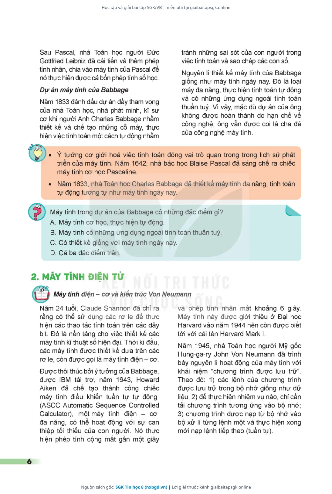 Trang 7 sách giáo khoa SGK Tin học 8 thu nhỏ