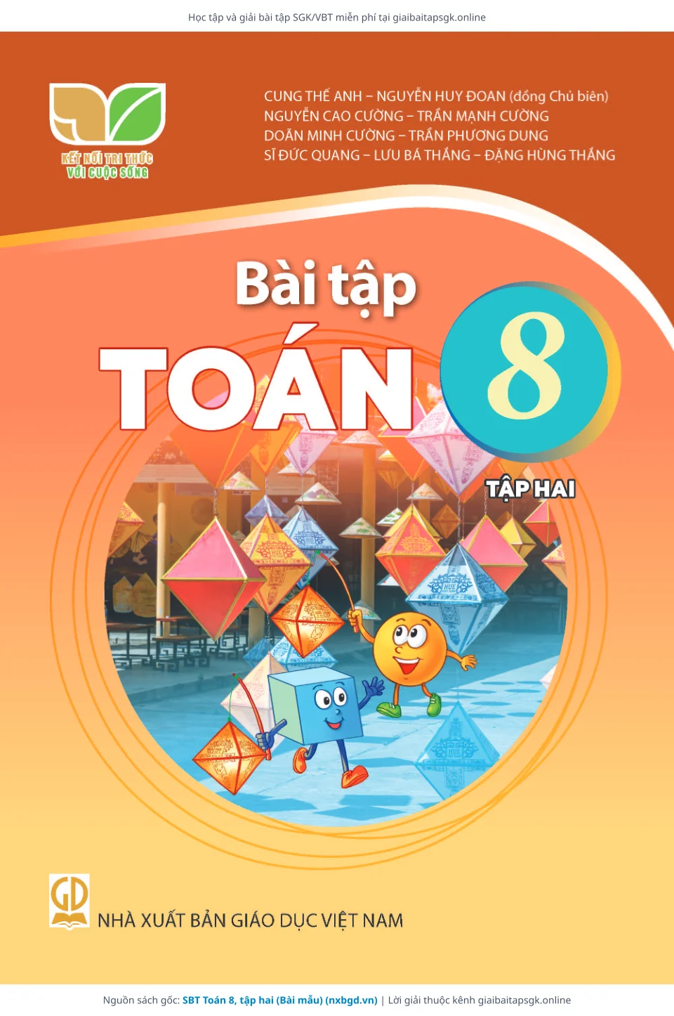 Trang 1 sách giáo khoa SBT Toán 8, tập hai (Bài mẫu) bản chuẩn