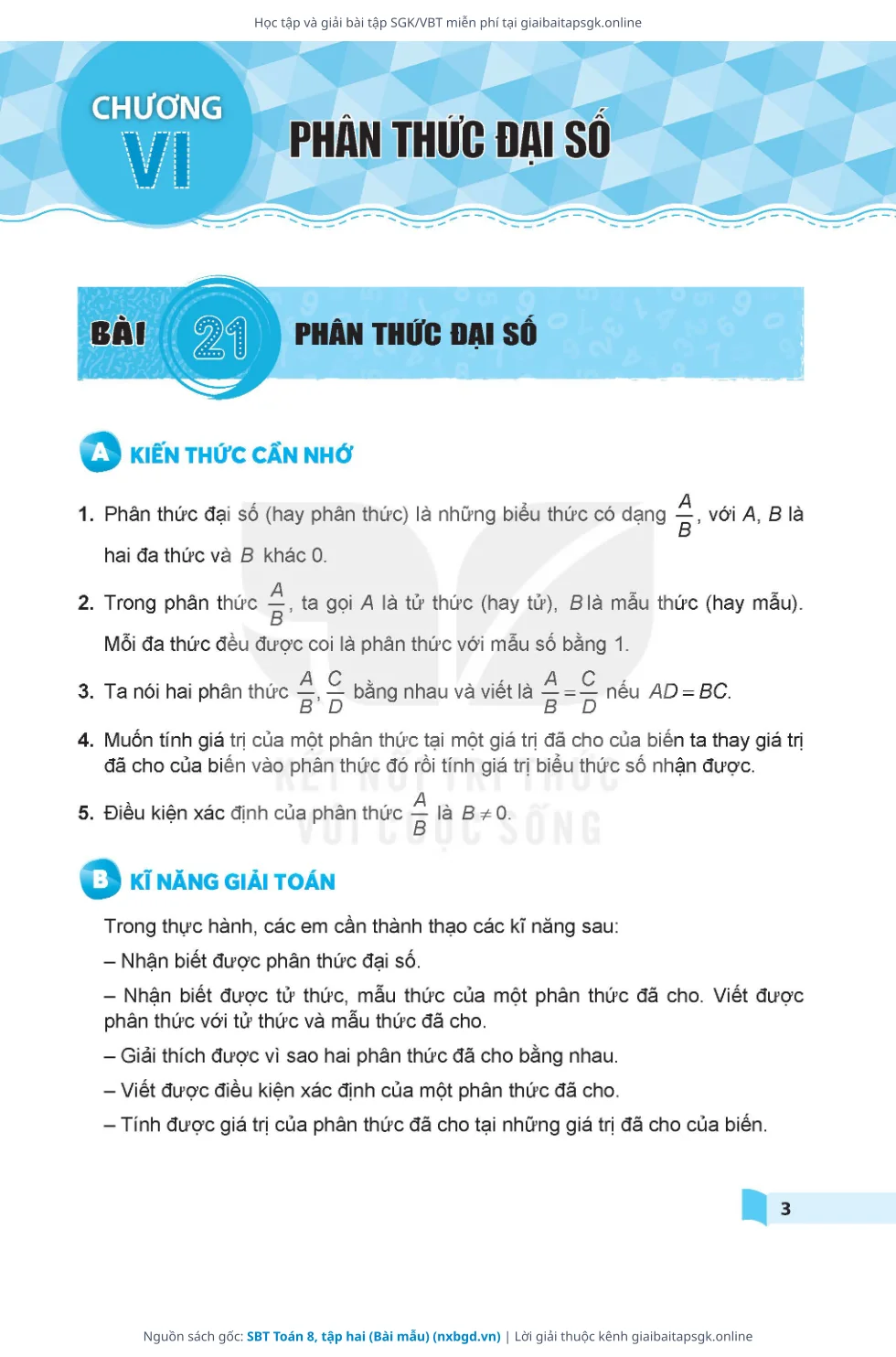 Trang 4 sách giáo khoa SBT Toán 8, tập hai (Bài mẫu) thu nhỏ