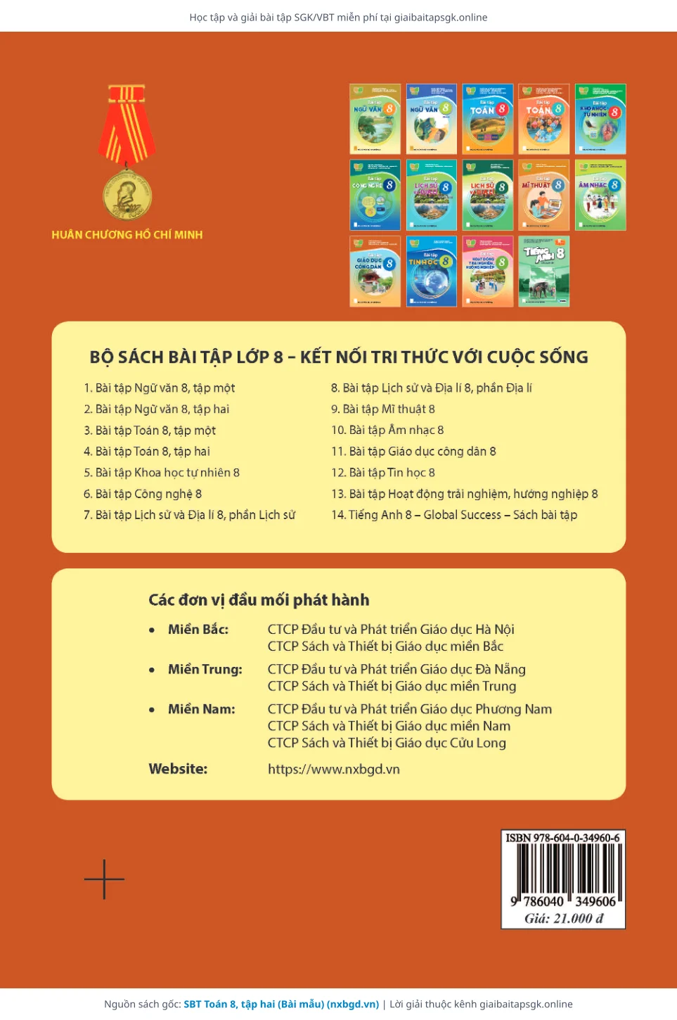 Trang 8 sách giáo khoa SBT Toán 8, tập hai (Bài mẫu) thu nhỏ
