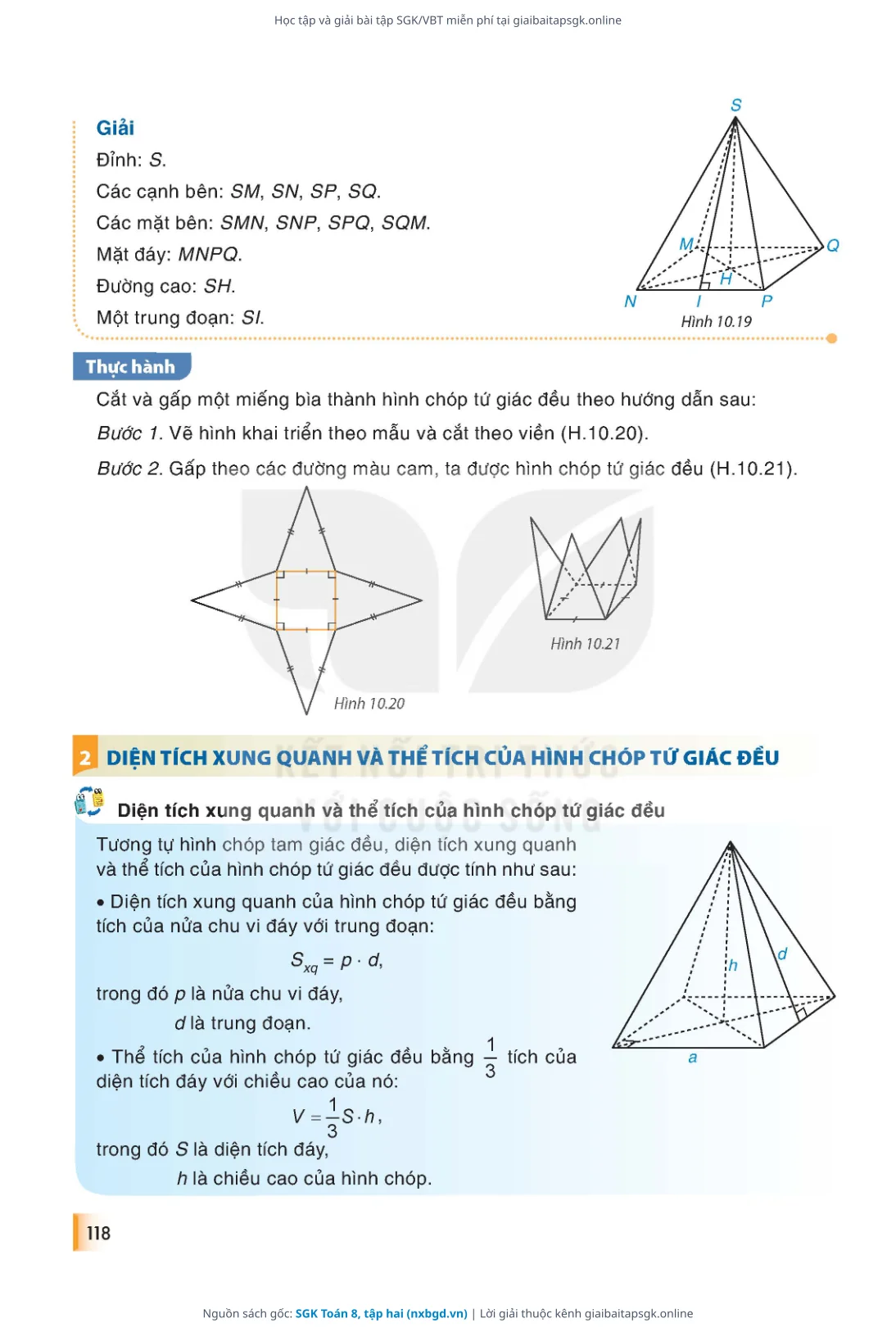 Trang 119 sách giáo khoa SGK Toán 8, tập hai thu nhỏ