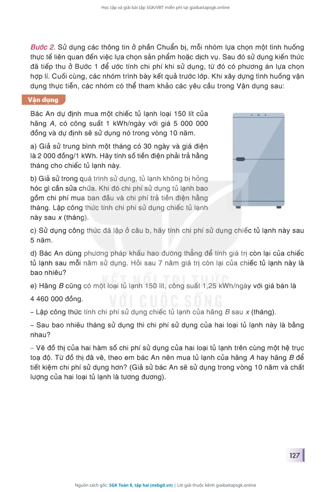 Trang 128 sách giáo khoa SGK Toán 8, tập hai thu nhỏ