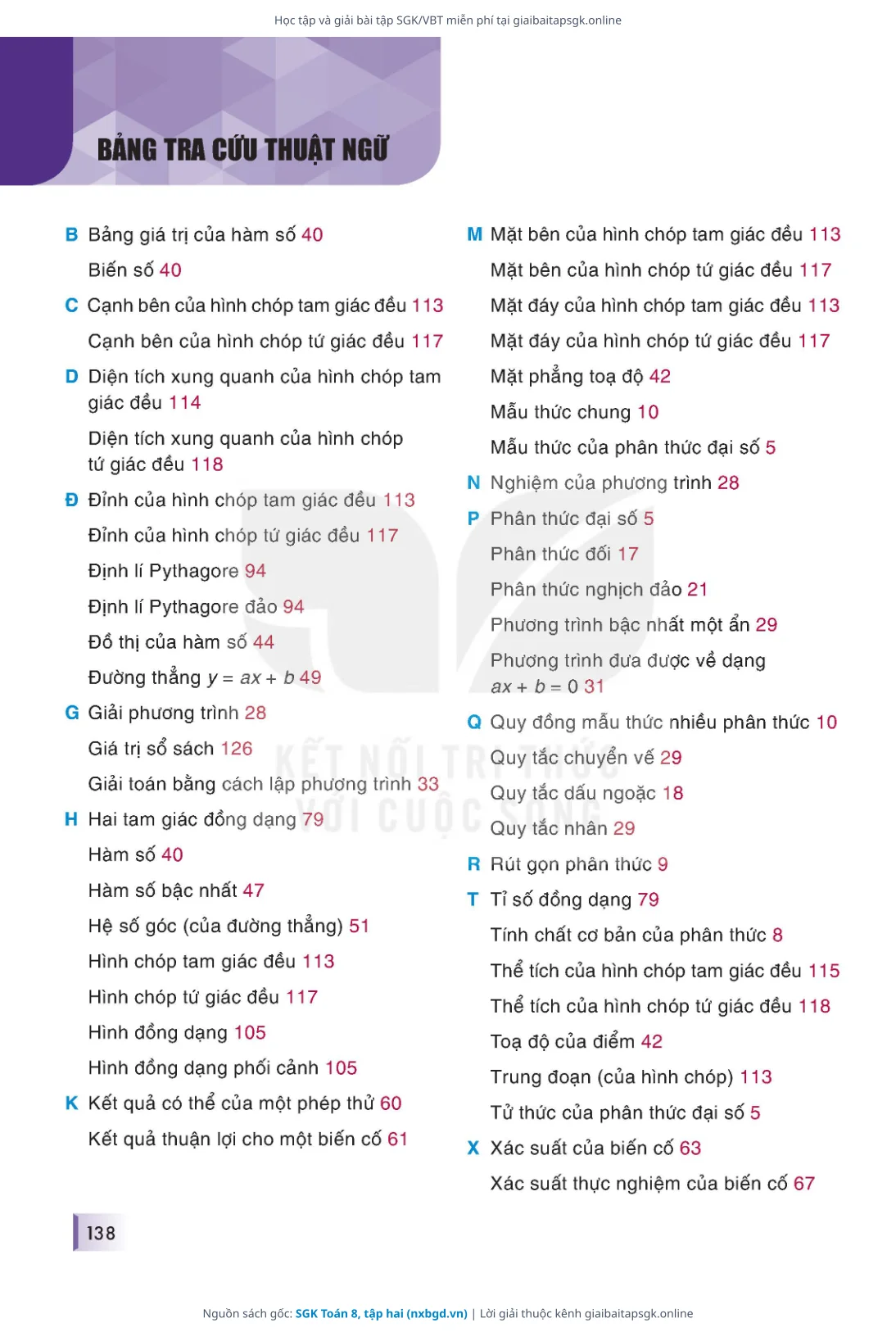 Trang 139 sách giáo khoa SGK Toán 8, tập hai thu nhỏ