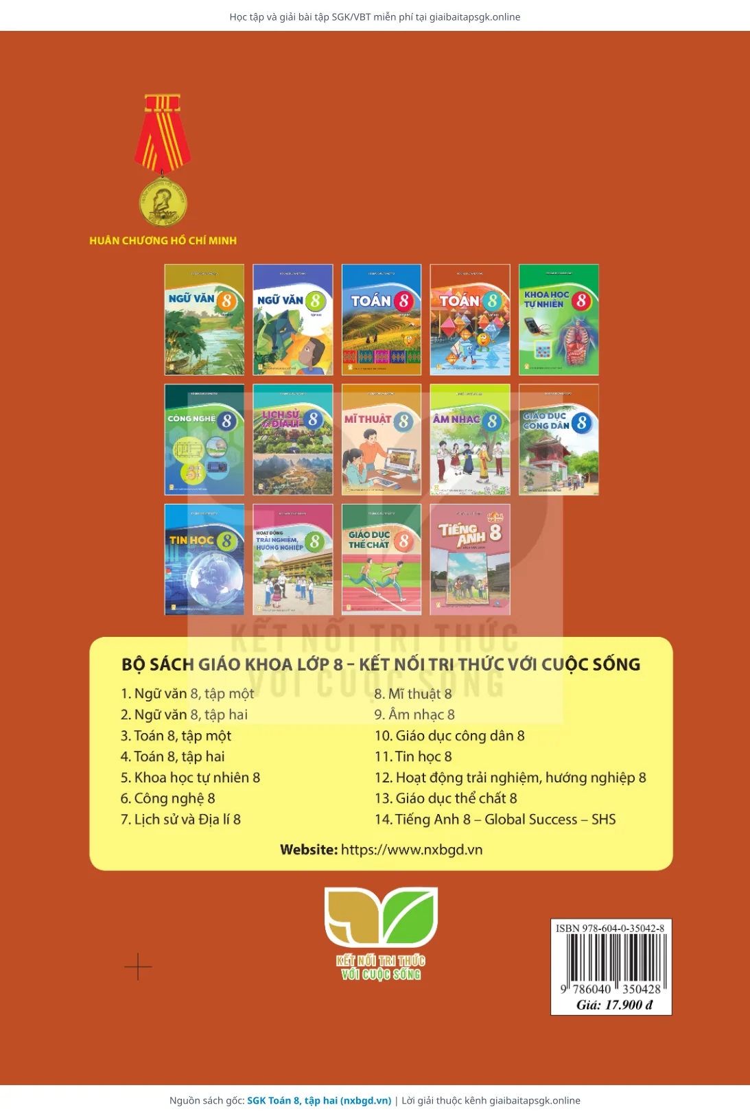 Trang 142 sách giáo khoa SGK Toán 8, tập hai thu nhỏ