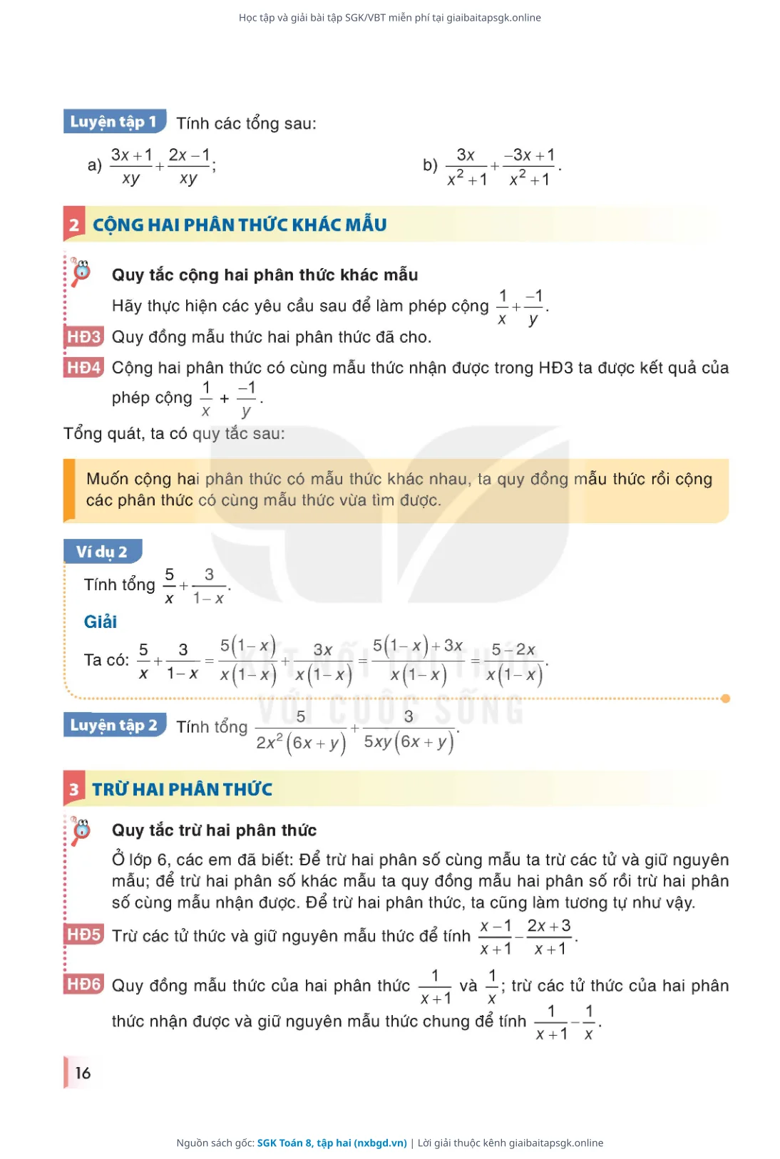 Trang 17 sách giáo khoa SGK Toán 8, tập hai thu nhỏ