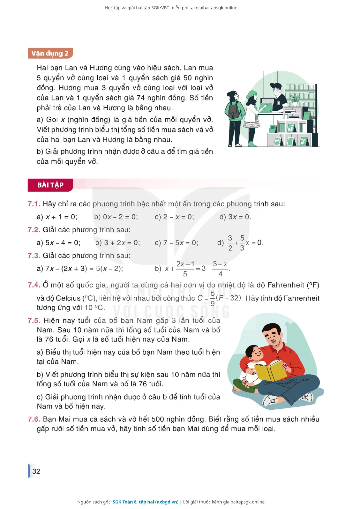Trang 33 sách giáo khoa SGK Toán 8, tập hai thu nhỏ