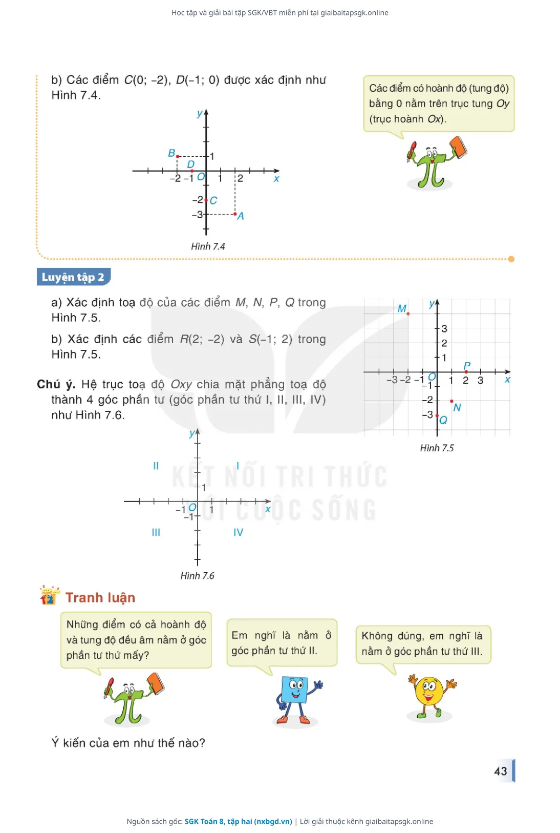 Trang 44 sách giáo khoa SGK Toán 8, tập hai thu nhỏ