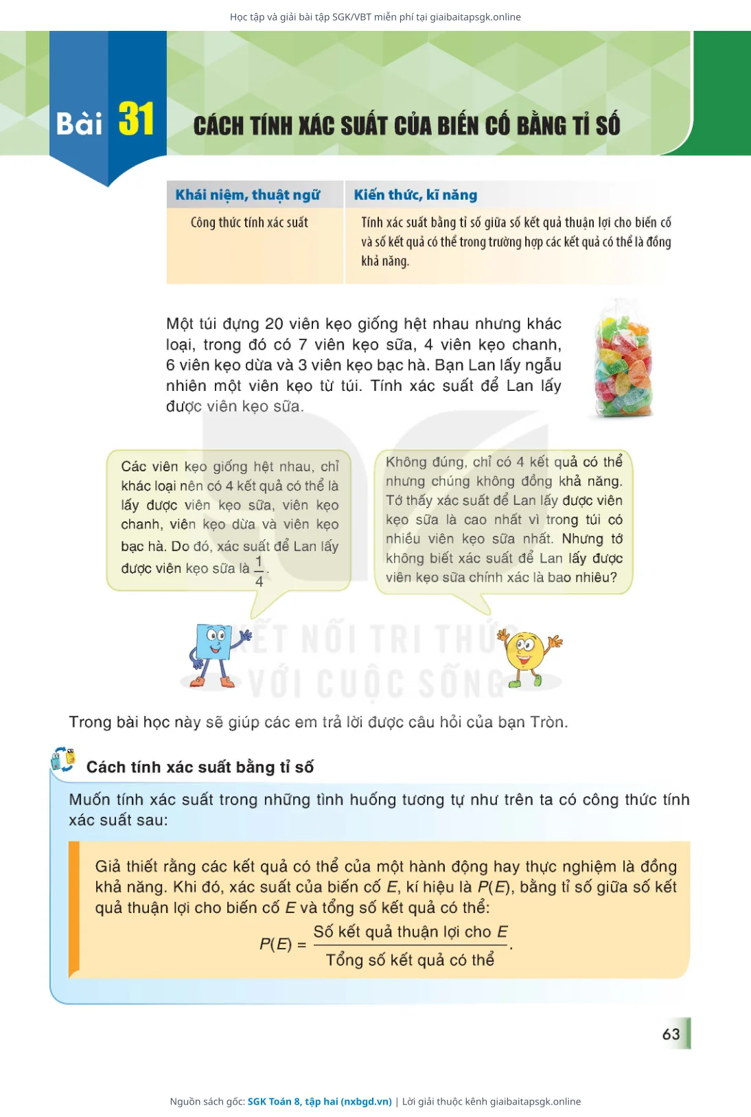 Trang 64 sách giáo khoa SGK Toán 8, tập hai thu nhỏ