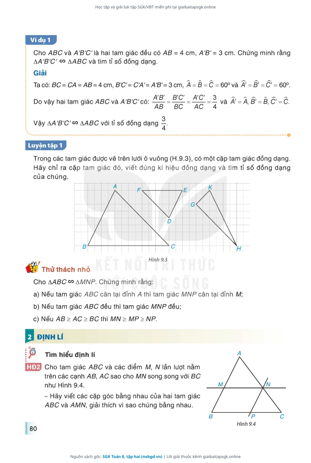 Trang 81 sách giáo khoa SGK Toán 8, tập hai thu nhỏ