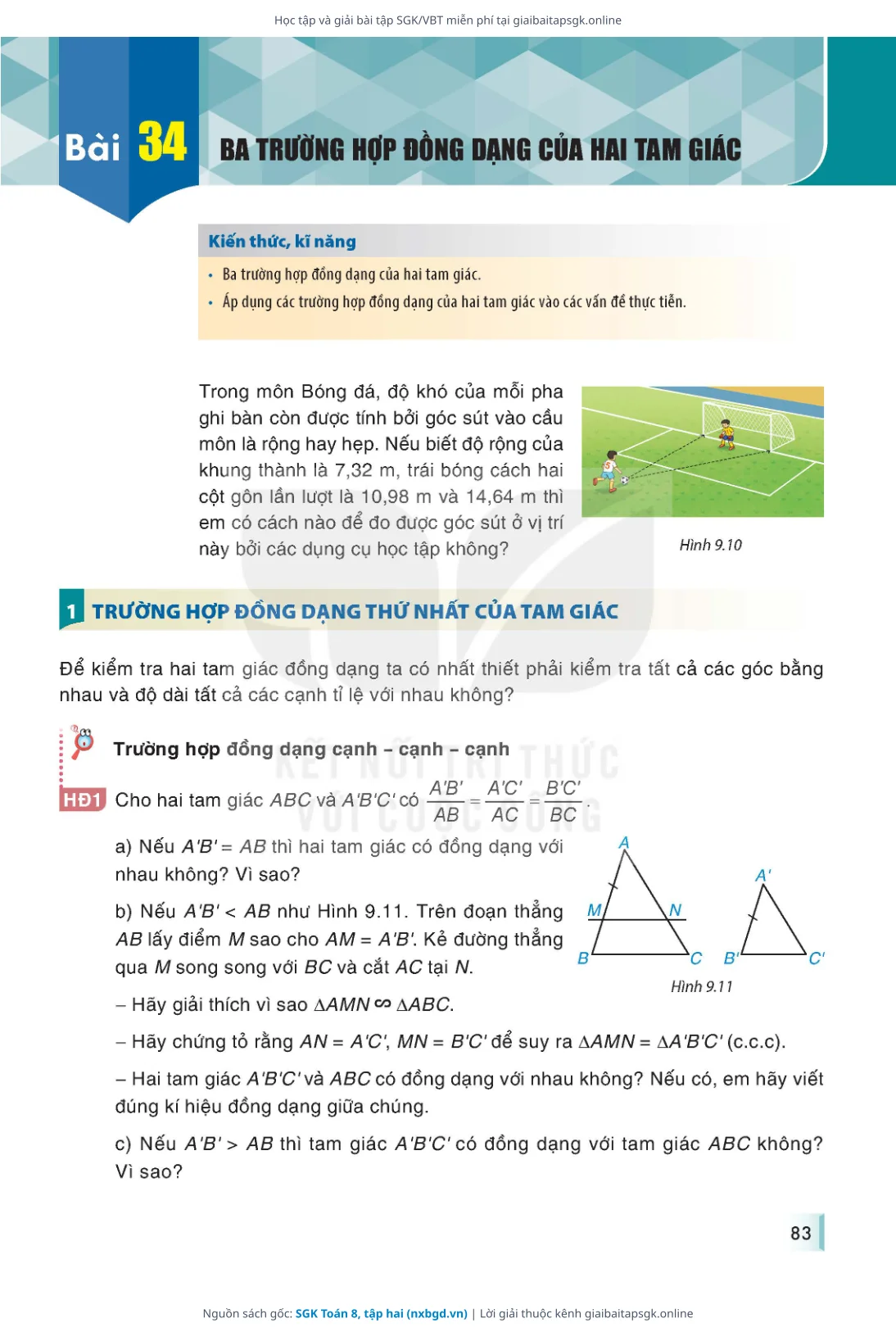 Trang 84 sách giáo khoa SGK Toán 8, tập hai thu nhỏ
