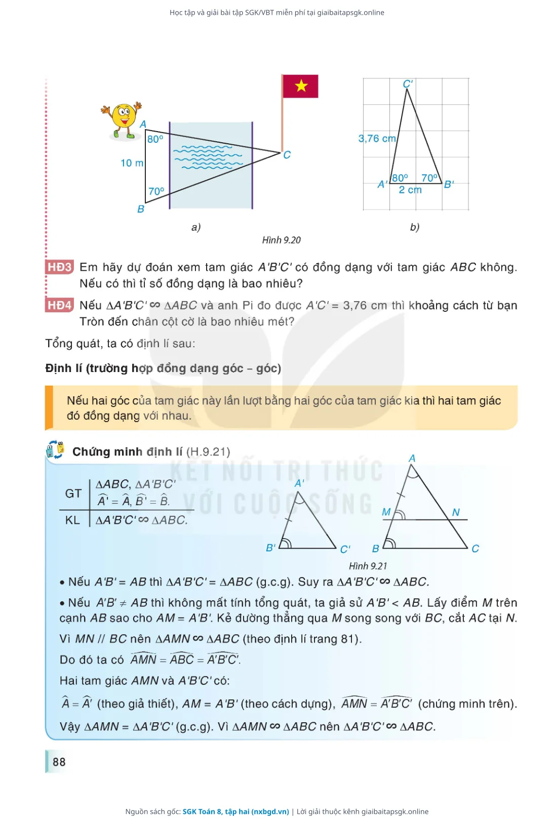 Trang 89 sách giáo khoa SGK Toán 8, tập hai thu nhỏ