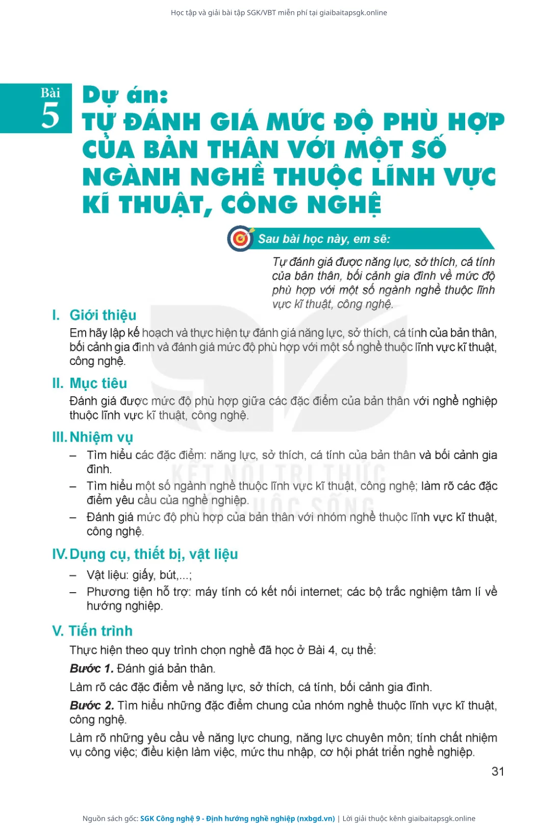 Trang 32 sách giáo khoa SGK Công nghệ 9 - Định hướng nghề nghiệp thu nhỏ
