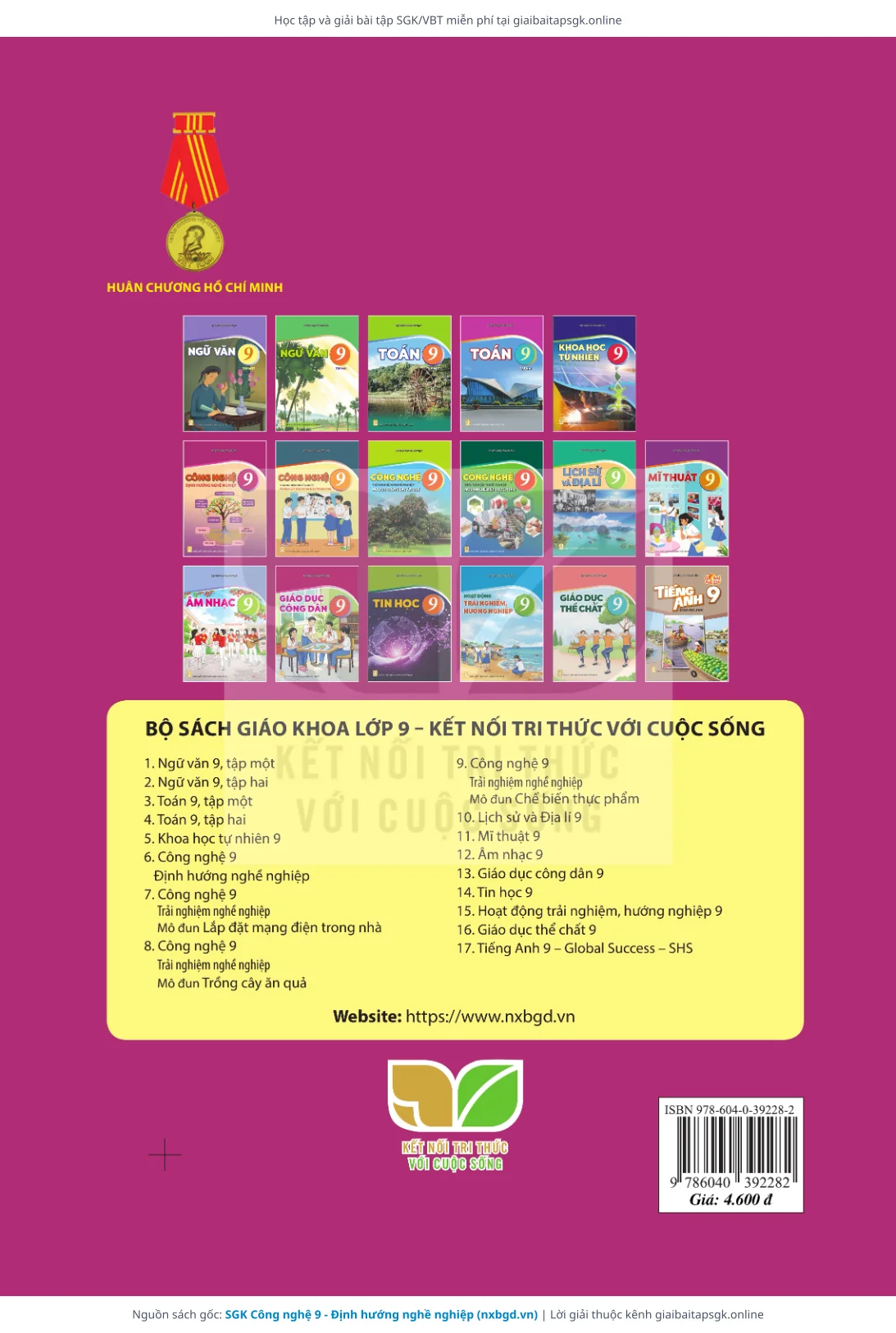 Trang 38 sách giáo khoa SGK Công nghệ 9 - Định hướng nghề nghiệp thu nhỏ