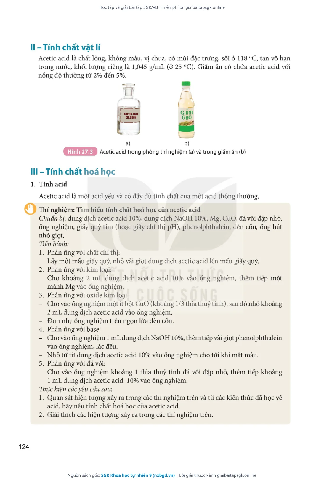 Trang 125 sách giáo khoa SGK Khoa học tự nhiên 9 thu nhỏ