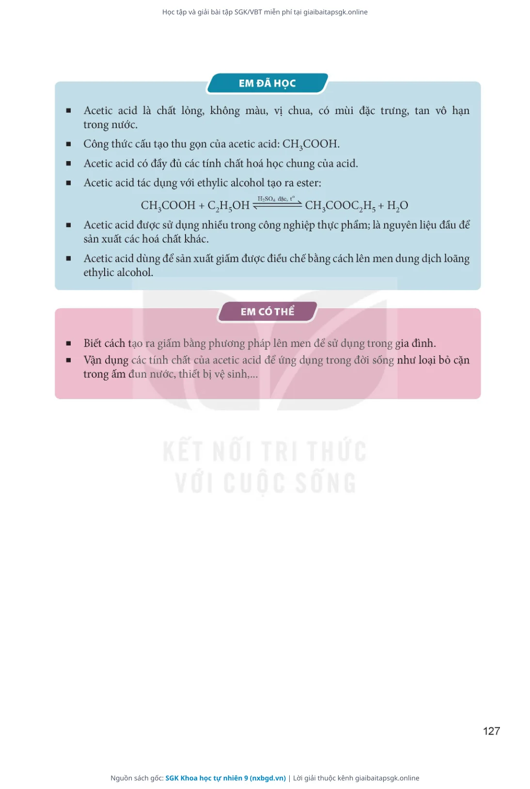 Trang 128 sách giáo khoa SGK Khoa học tự nhiên 9 thu nhỏ