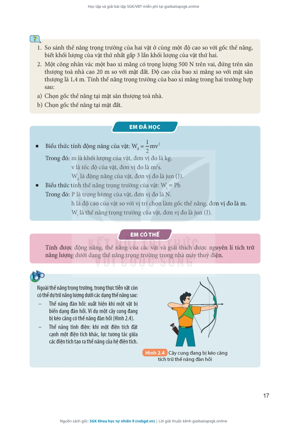Trang 18 sách giáo khoa SGK Khoa học tự nhiên 9 thu nhỏ