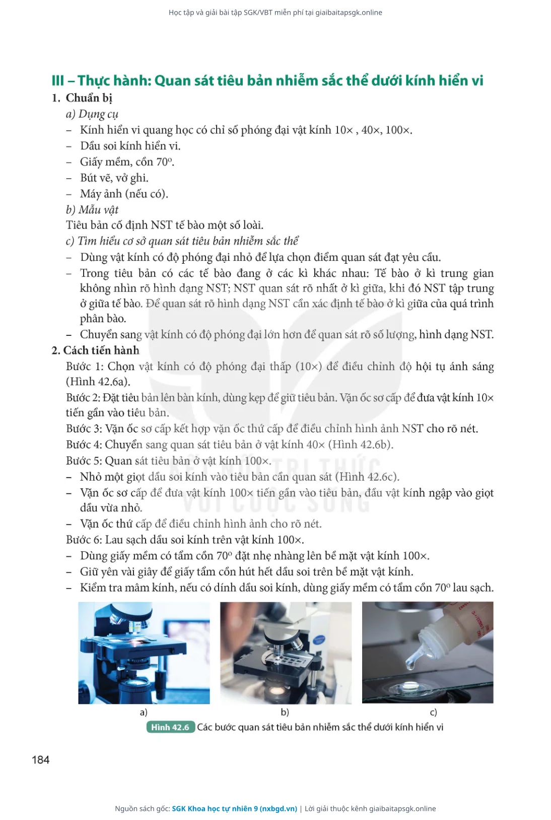 Trang 185 sách giáo khoa SGK Khoa học tự nhiên 9 thu nhỏ