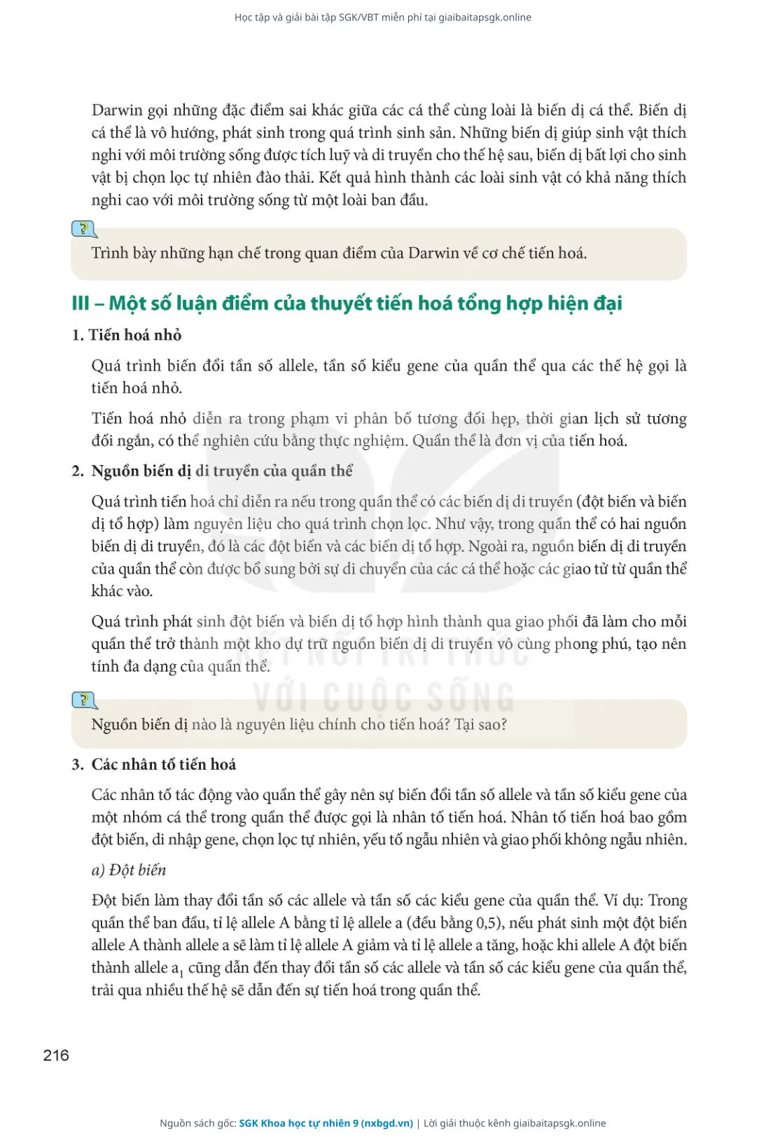 Trang 217 sách giáo khoa SGK Khoa học tự nhiên 9 thu nhỏ