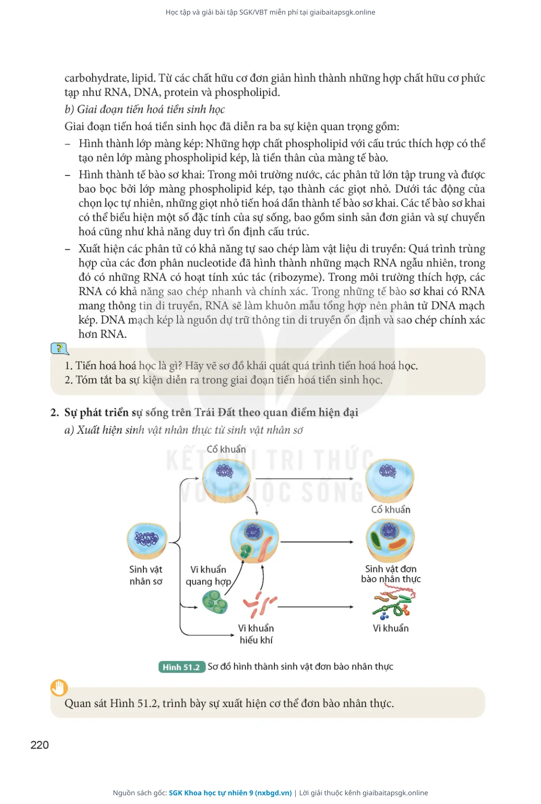 Trang 221 sách giáo khoa SGK Khoa học tự nhiên 9 thu nhỏ