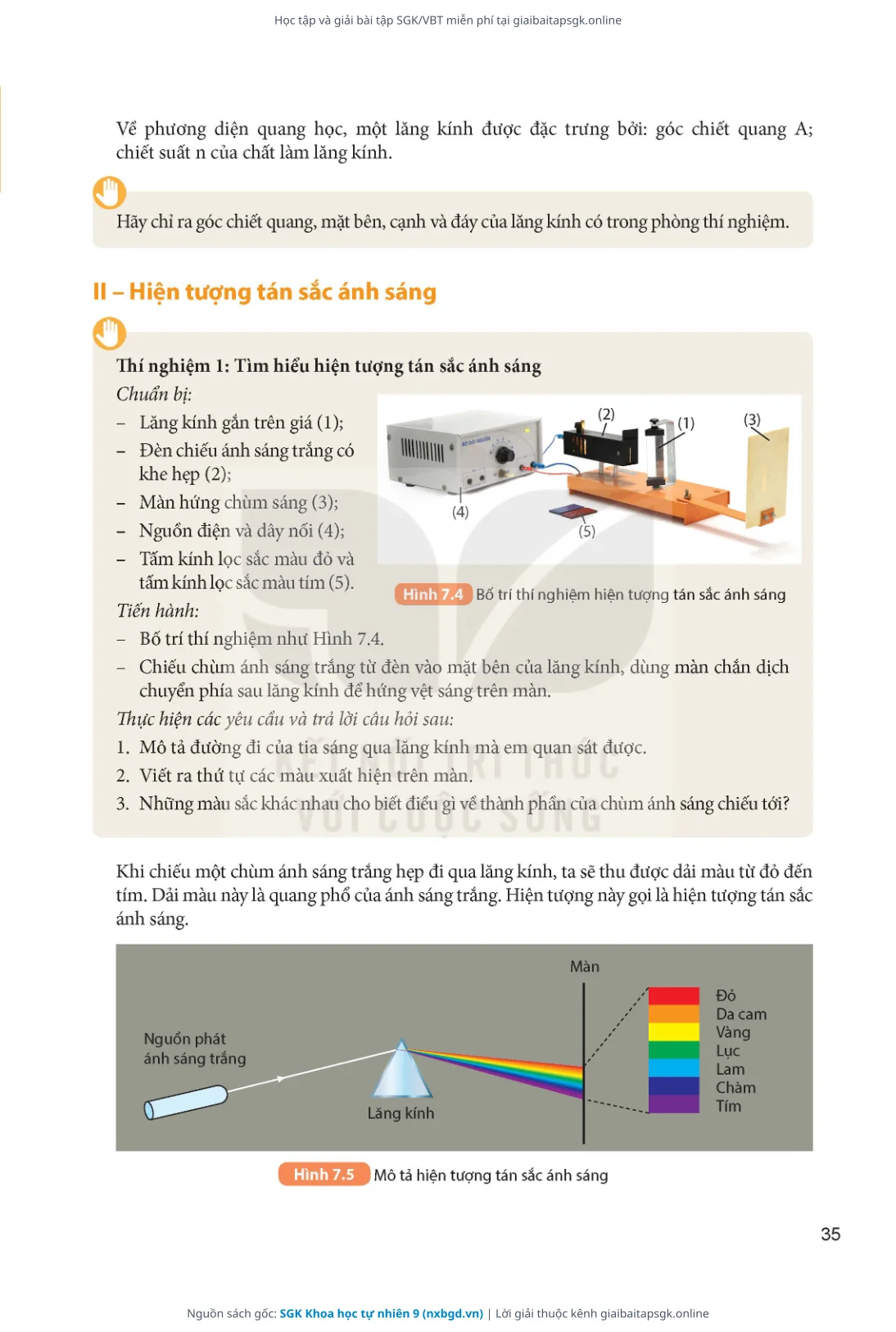 Trang 36 sách giáo khoa SGK Khoa học tự nhiên 9 thu nhỏ
