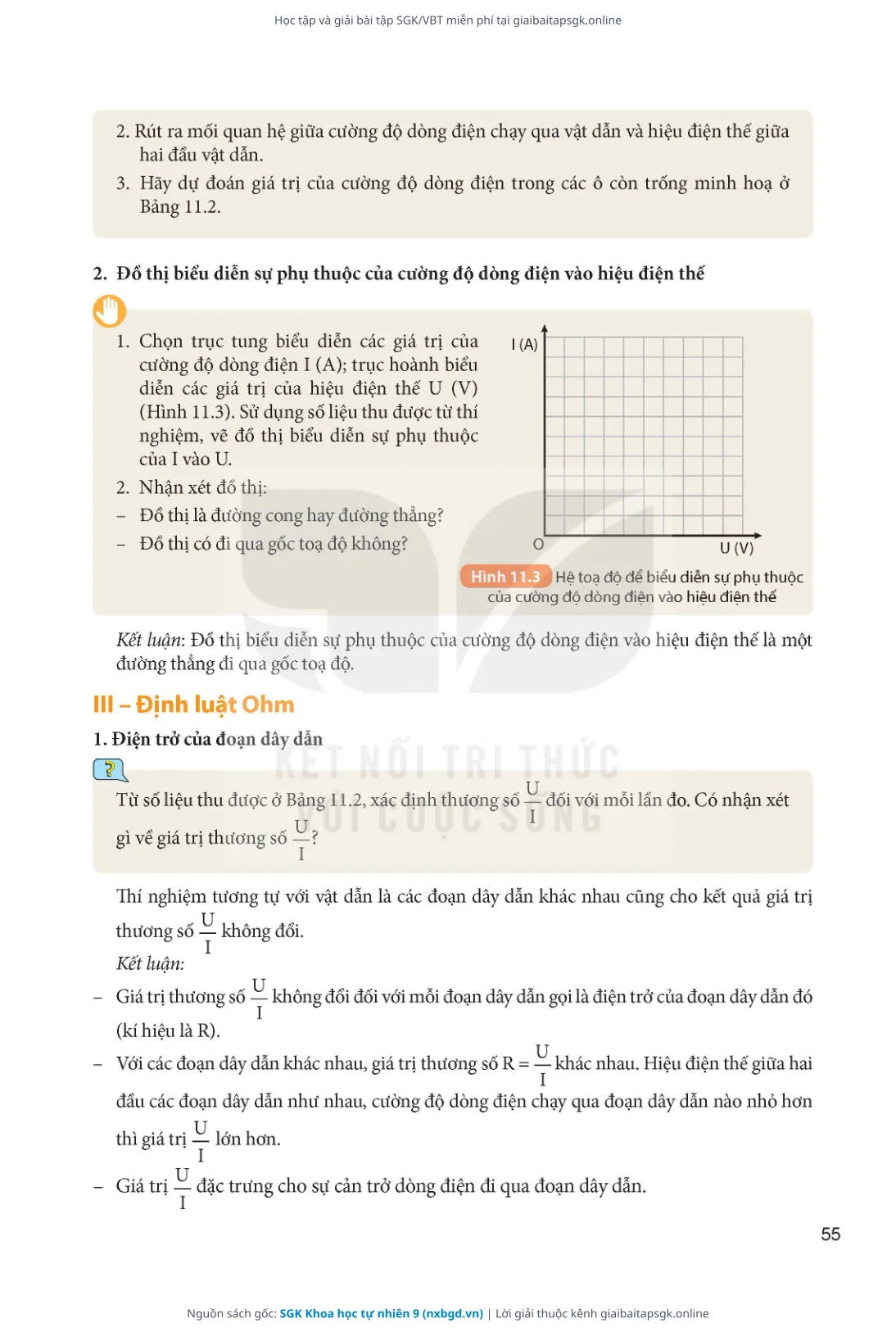 Trang 56 sách giáo khoa SGK Khoa học tự nhiên 9 thu nhỏ