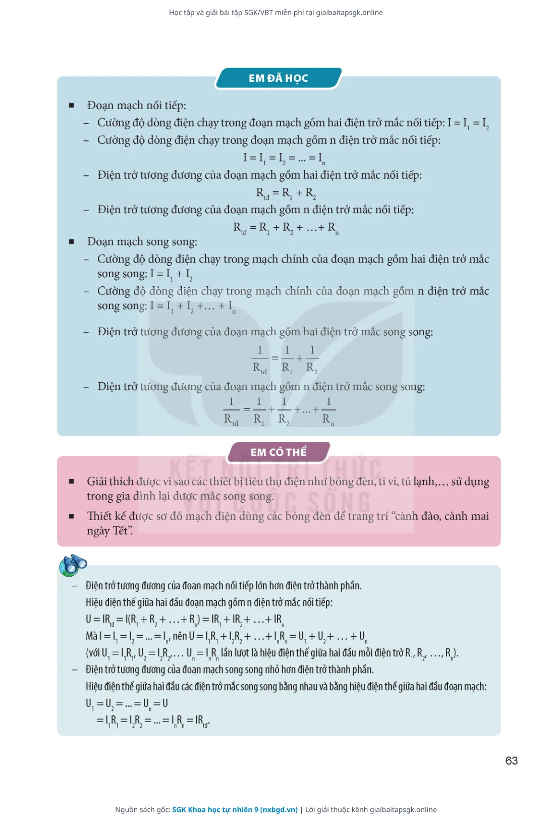 Trang 64 sách giáo khoa SGK Khoa học tự nhiên 9 thu nhỏ