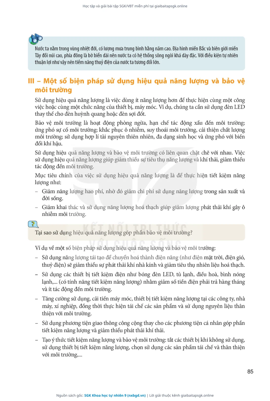 Trang 86 sách giáo khoa SGK Khoa học tự nhiên 9 thu nhỏ