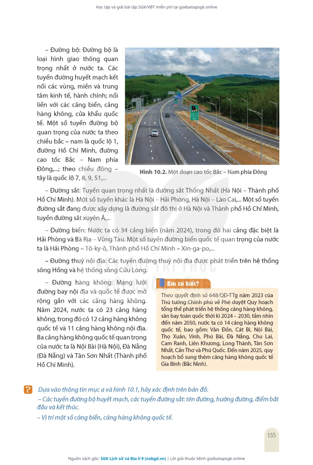 Trang 157 sách giáo khoa SGK Lịch sử và Địa lí 9 thu nhỏ