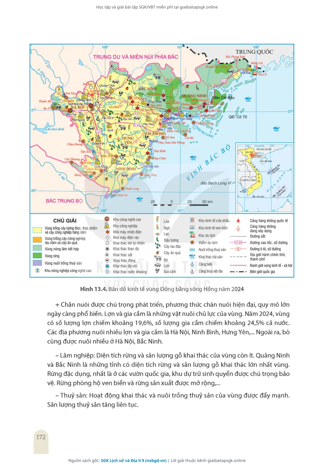 Trang 174 sách giáo khoa SGK Lịch sử và Địa lí 9 thu nhỏ