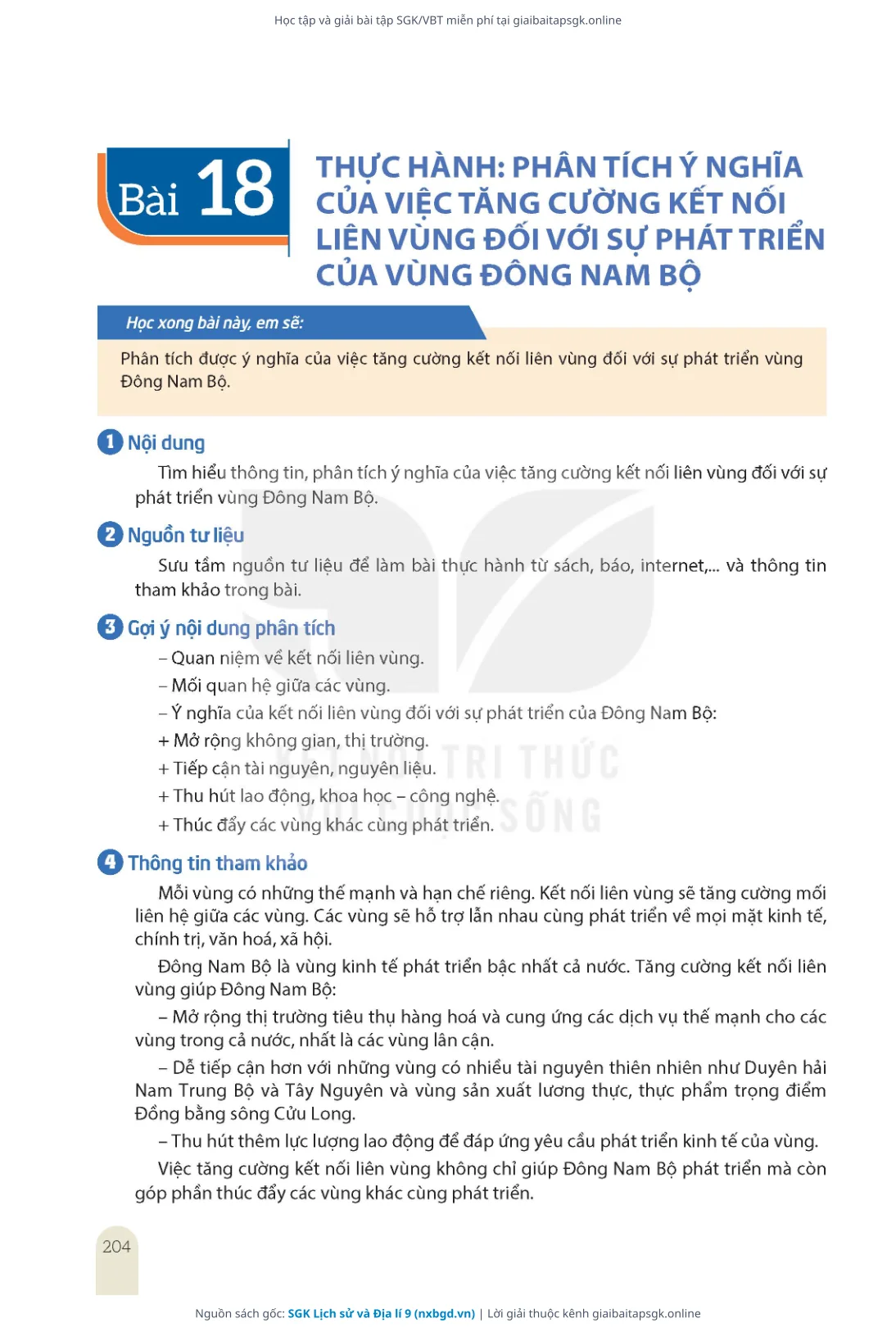 Trang 206 sách giáo khoa SGK Lịch sử và Địa lí 9 thu nhỏ