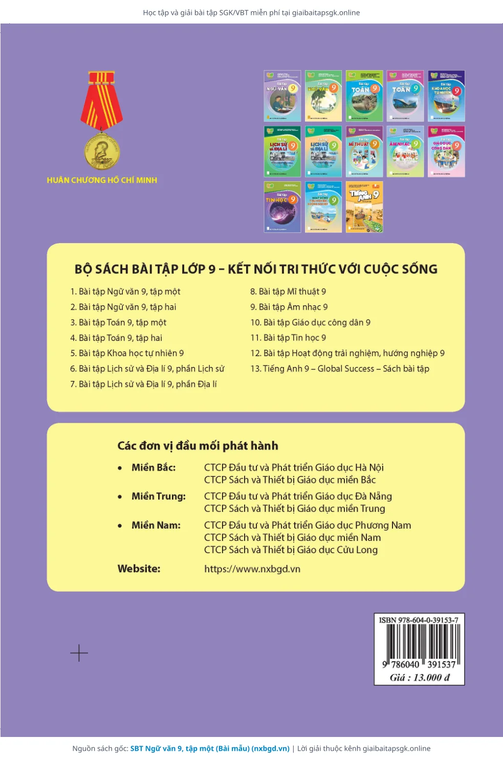Trang 8 sách giáo khoa SBT Ngữ văn 9, tập một (Bài mẫu) thu nhỏ